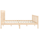 Cadre de lit sans matelas bois massif de pin 200x200 cm