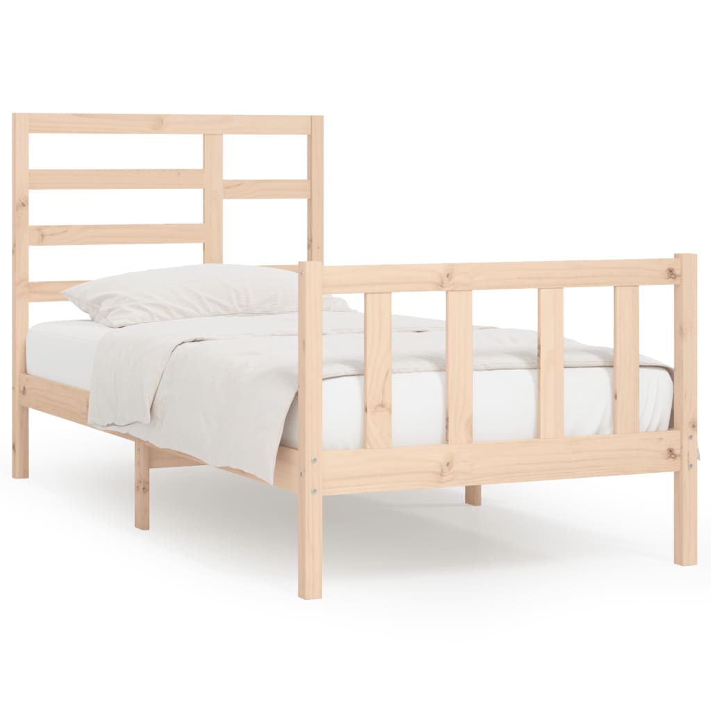 Cadre de lit sans matelas 90x200 cm bois de pin massif