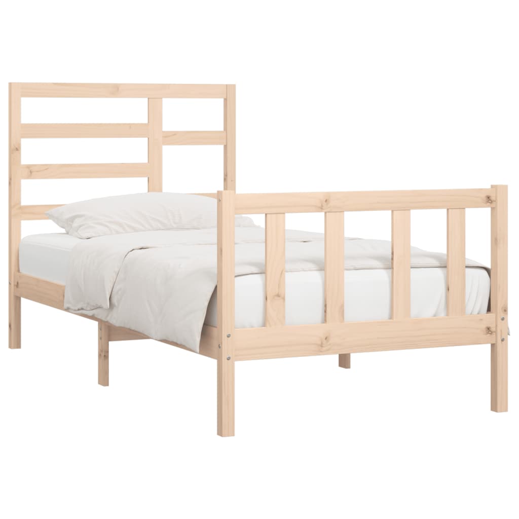 Cadre de lit sans matelas 90x200 cm bois de pin massif