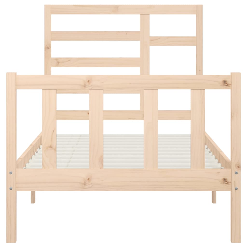 Cadre de lit sans matelas 90x200 cm bois de pin massif