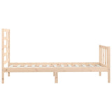 Cadre de lit sans matelas 90x200 cm bois de pin massif