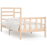 Cadre de lit sans matelas 100x200 cm bois massif de pin