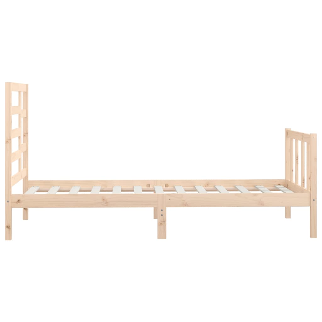 Cadre de lit sans matelas 100x200 cm bois massif de pin