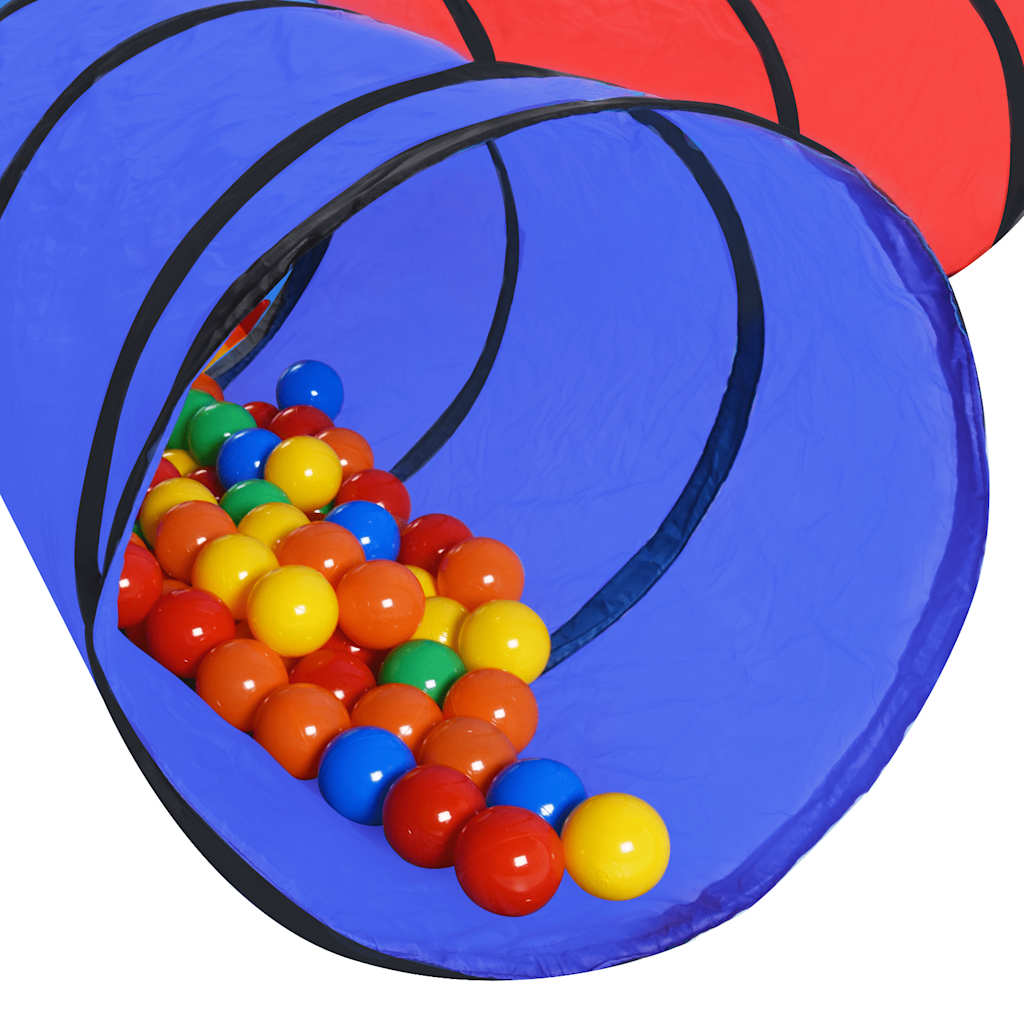 Tunnel de jeu pour enfants avec 250 balles Multicolore