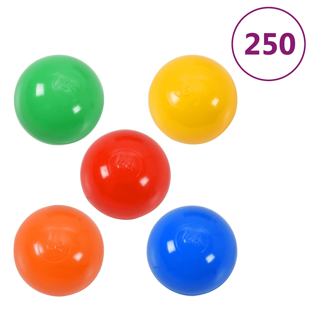 Tunnel de jeu pour enfants avec 250 balles Multicolore