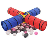 Tunnel de jeu pour enfants avec 250 balles Multicolore