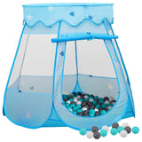 Tente de jeu pour enfants avec 250 balles Bleu 102x102x82 cm