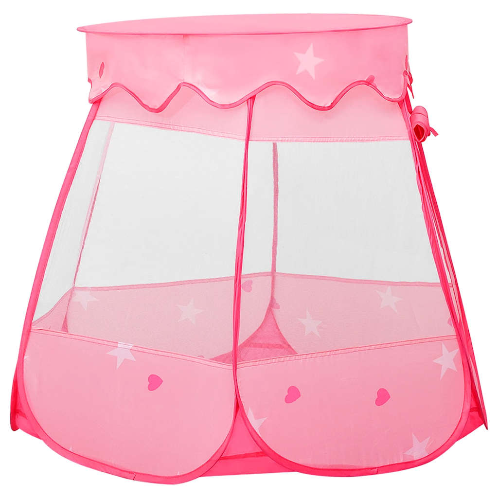 Tente de jeu pour enfants avec 250 balles Rose 102x102x82 cm