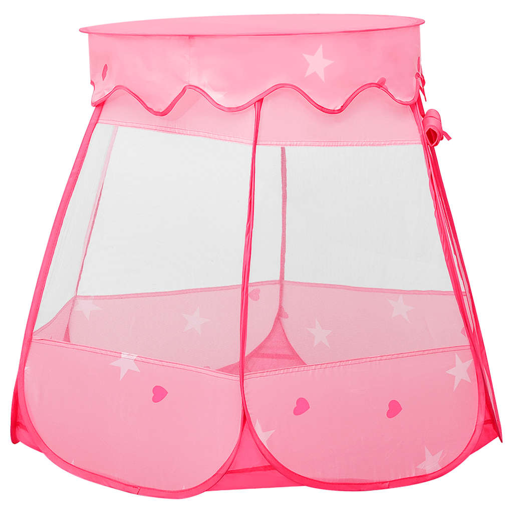 Tente de jeu pour enfants avec 250 balles Rose 102x102x82 cm