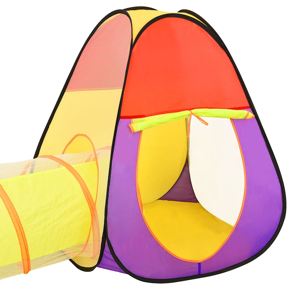 Tente de jeu pour enfants 250 balles Multicolore 255x80x100 cm