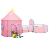 Tente de jeu pour enfants avec 250 balles Rose 301x120x128 cm