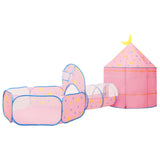 Tente de jeu pour enfants avec 250 balles Rose 301x120x128 cm