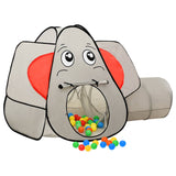 Tente de jeu pour enfants 250 balles Éléphant Gris 174x86x101cm