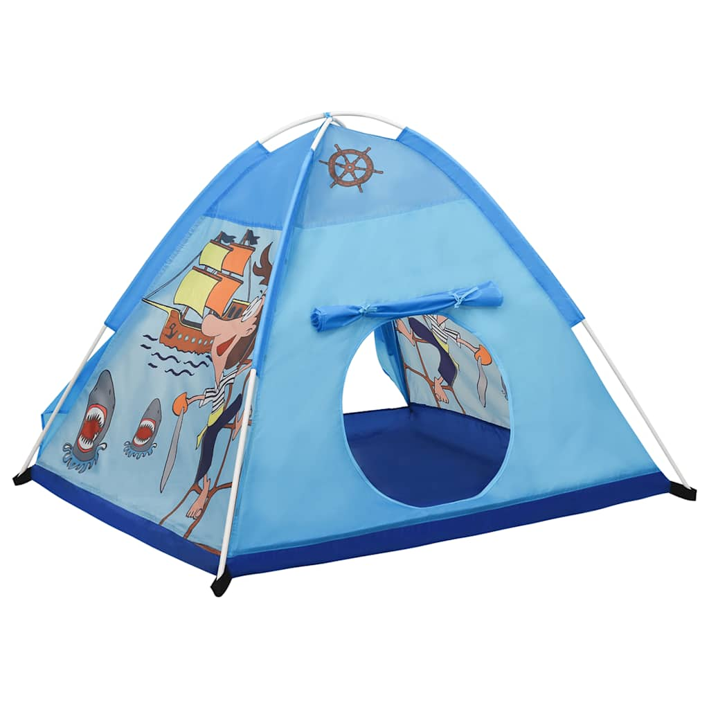 Tente de jeu pour enfants avec 250 balles Bleu 120x120x90 cm