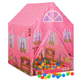 Tente de jeu pour enfants avec 250 balles Rose 69x94x104 cm