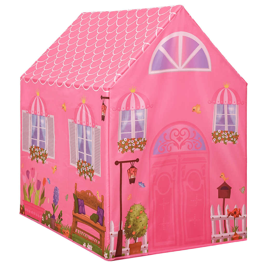 Tente de jeu pour enfants avec 250 balles Rose 69x94x104 cm