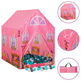 Kinderspielzelt mit 250 Bällen Pink 69x94x104 cm