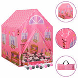 Tente de jeu pour enfants avec 250 balles Rose 69x94x104 cm