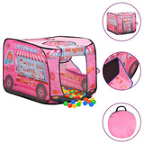 Tente de jeu pour enfants avec 250 balles Rose 70x112x70 cm