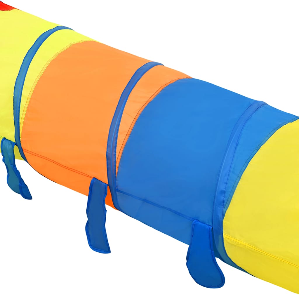 Tunnel de jeu pour enfants avec 250 balles Multicolore 245 cm