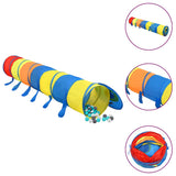 Tunnel de jeu pour enfants avec 250 balles Multicolore 245 cm