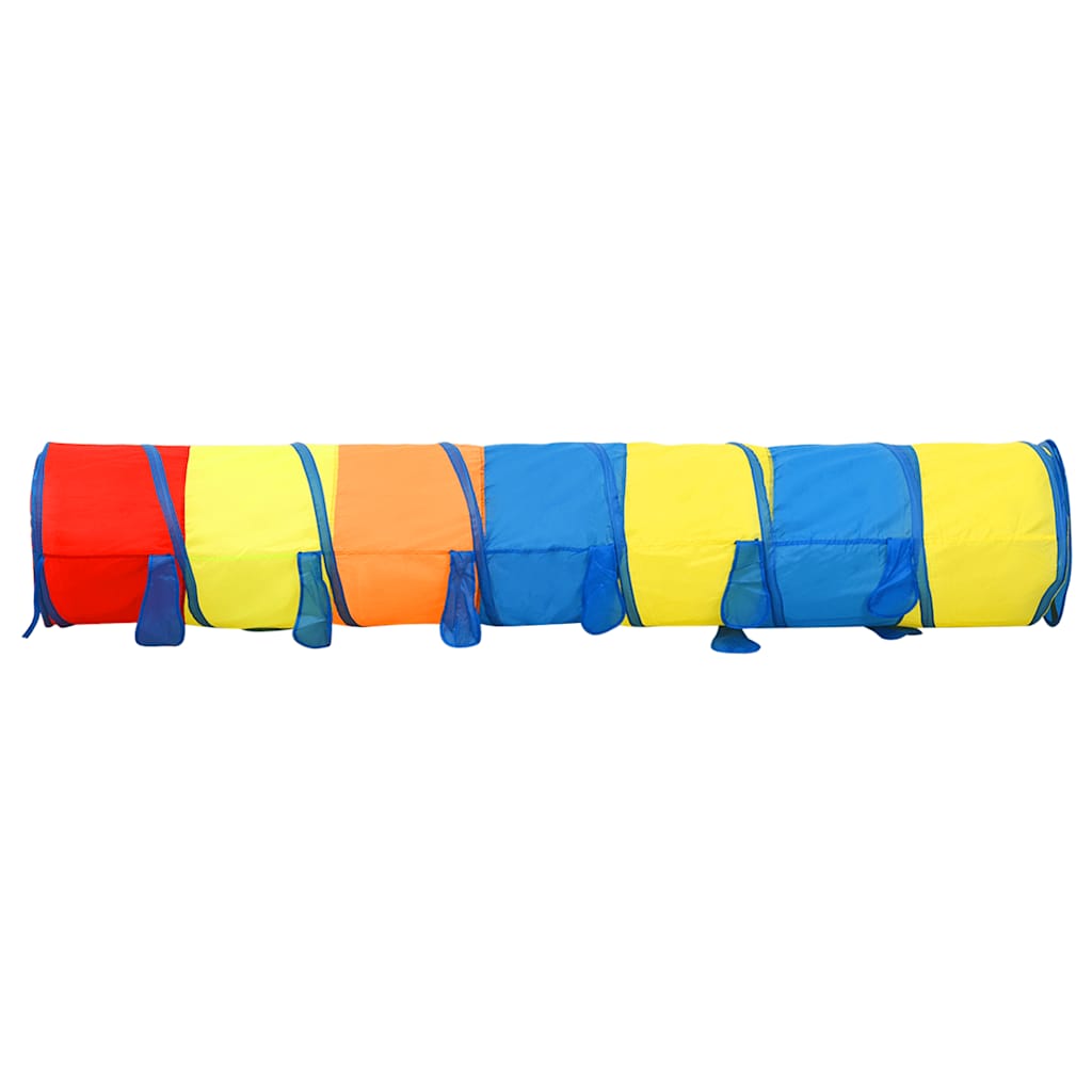 Tunnel de jeu pour enfants avec 250 balles Multicolore 245 cm