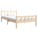 Bed frame without mattress solid wood 100x200 cm