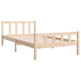 Cadre de lit sans matelas bois massif 100x200 cm