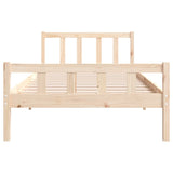 Cadre de lit sans matelas bois massif 100x200 cm