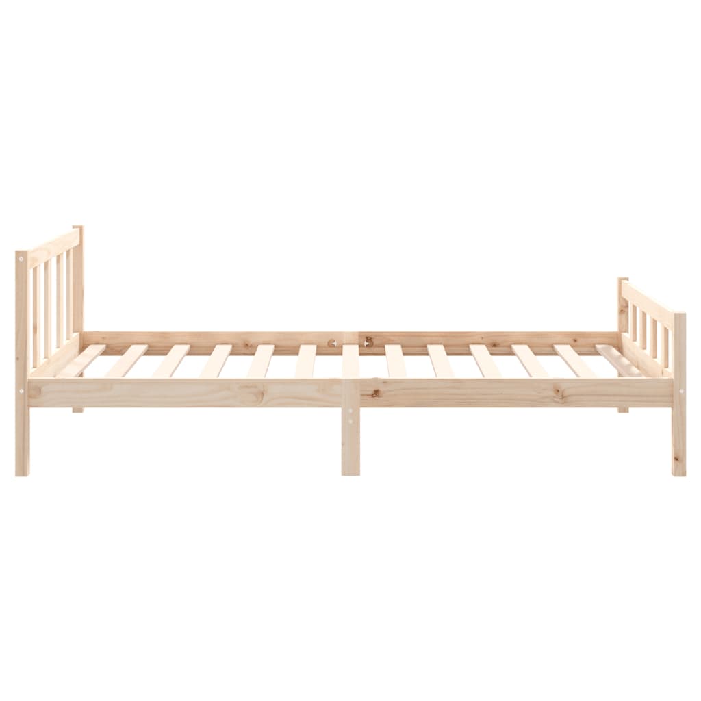 Cadre de lit sans matelas bois massif 100x200 cm