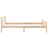 Cadre de lit sans matelas bois massif 100x200 cm