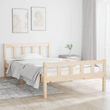 Bed frame without mattress solid wood 100x200 cm