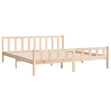 Bed frame without mattress solid wood 160x200 cm