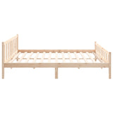 Bed frame without mattress solid wood 160x200 cm