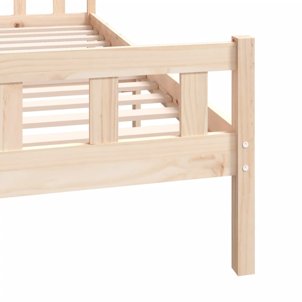 Bed frame without mattress solid wood 160x200 cm