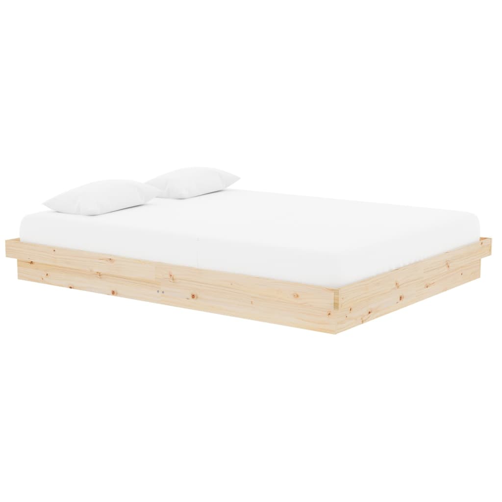 Cadre de lit sans matelas bois massif