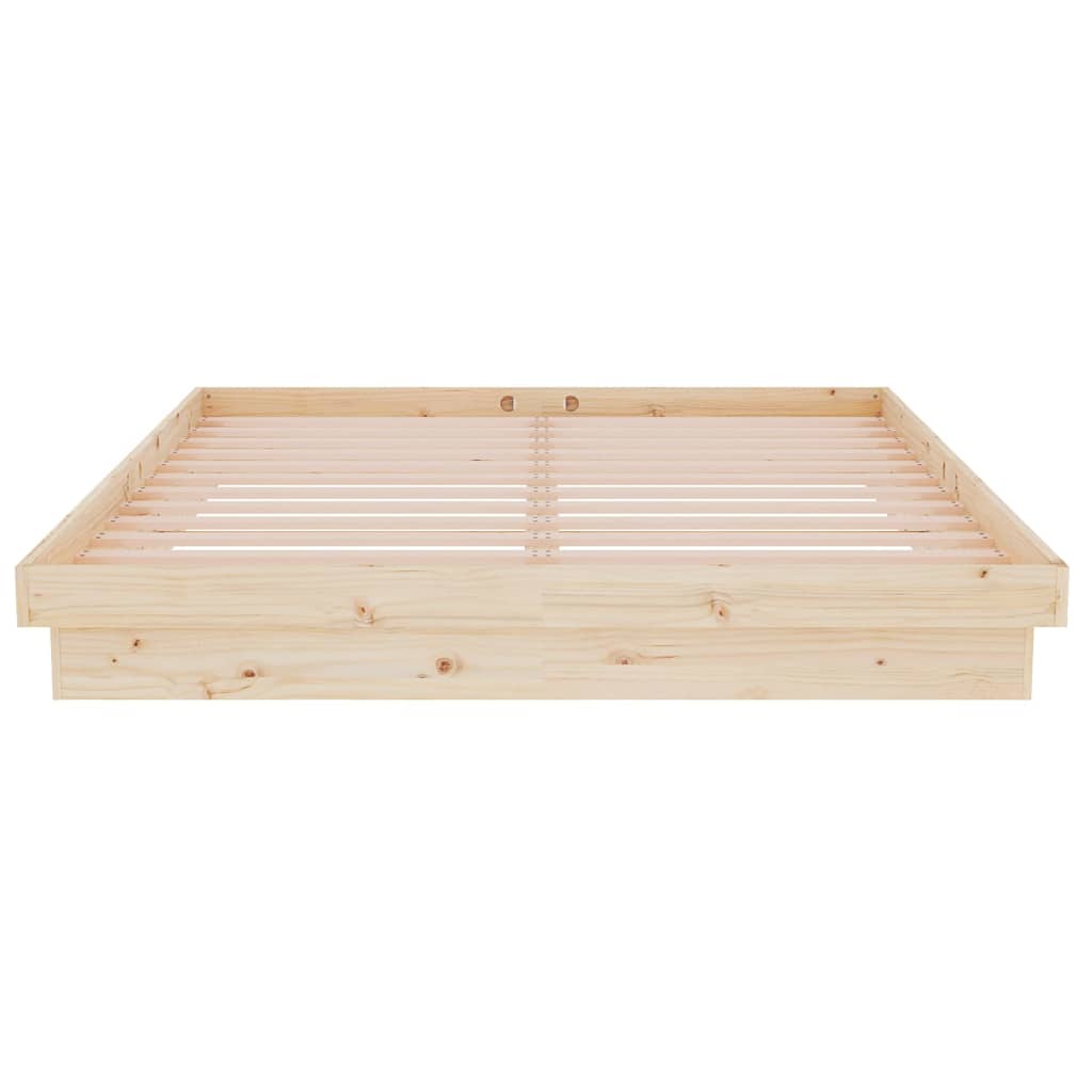 Cadre de lit sans matelas bois massif