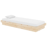 Cadre de lit sans matelas bois massif