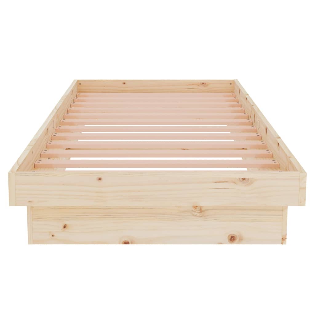 Cadre de lit sans matelas bois massif