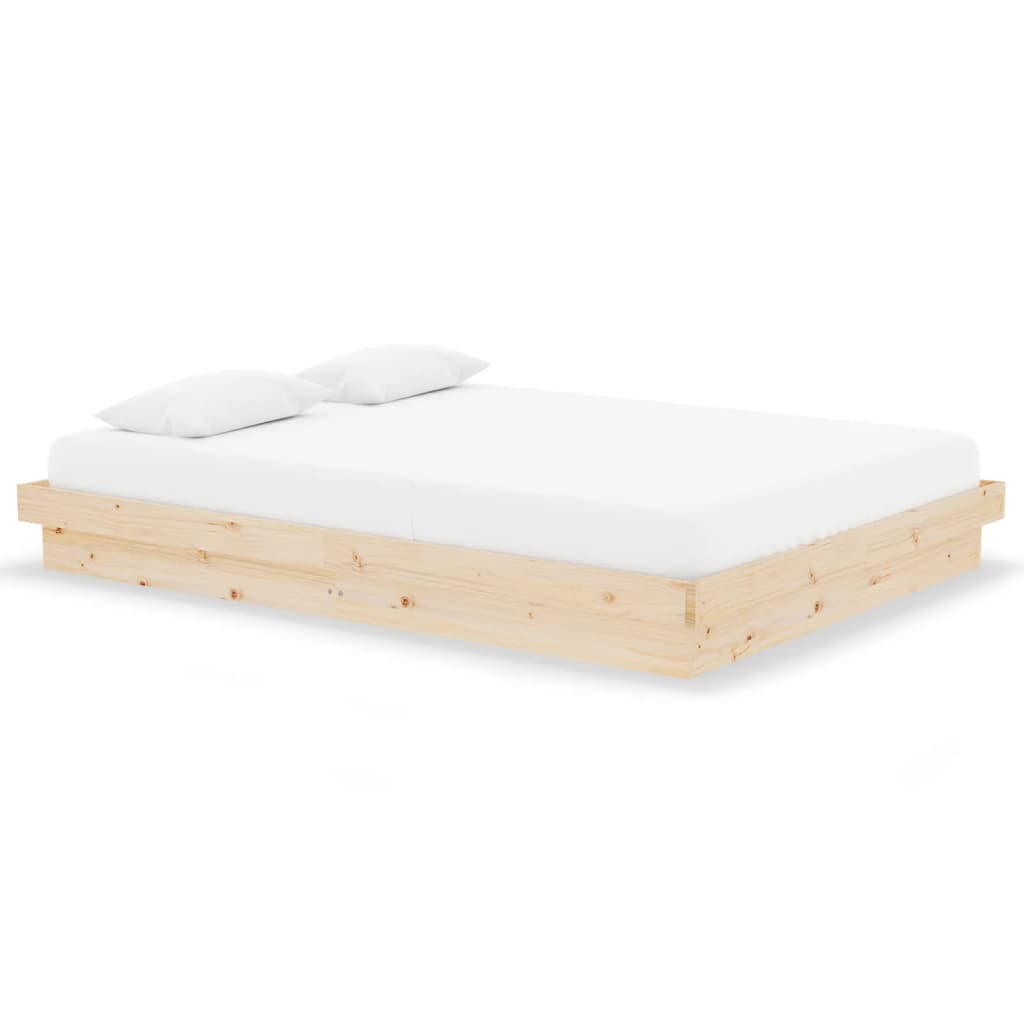 Cadre de lit sans matelas bois massif