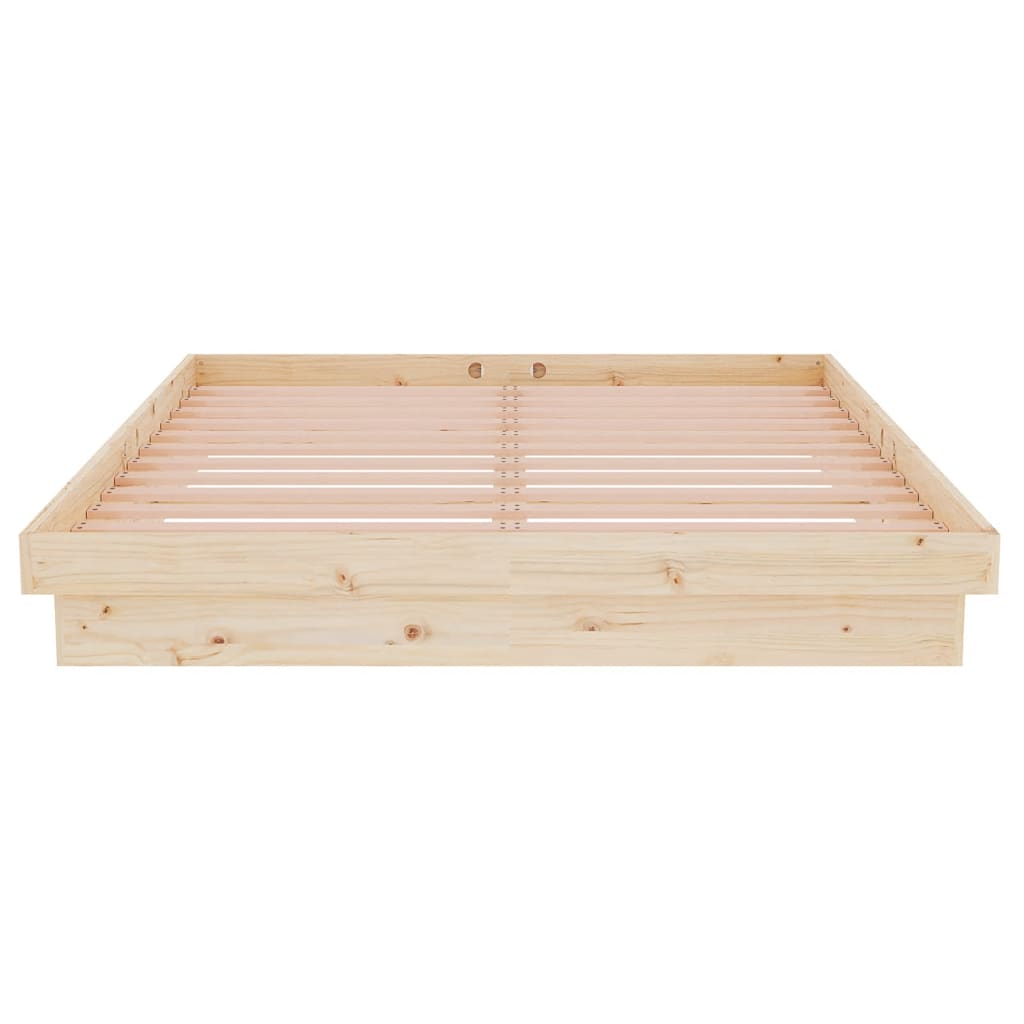 Cadre de lit sans matelas bois massif