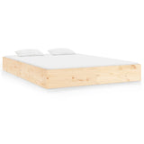 Cadre de lit sans matelas bois massif 200x200 cm