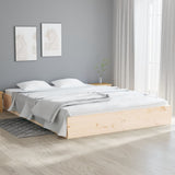 Cadre de lit sans matelas bois massif 180x200 cm