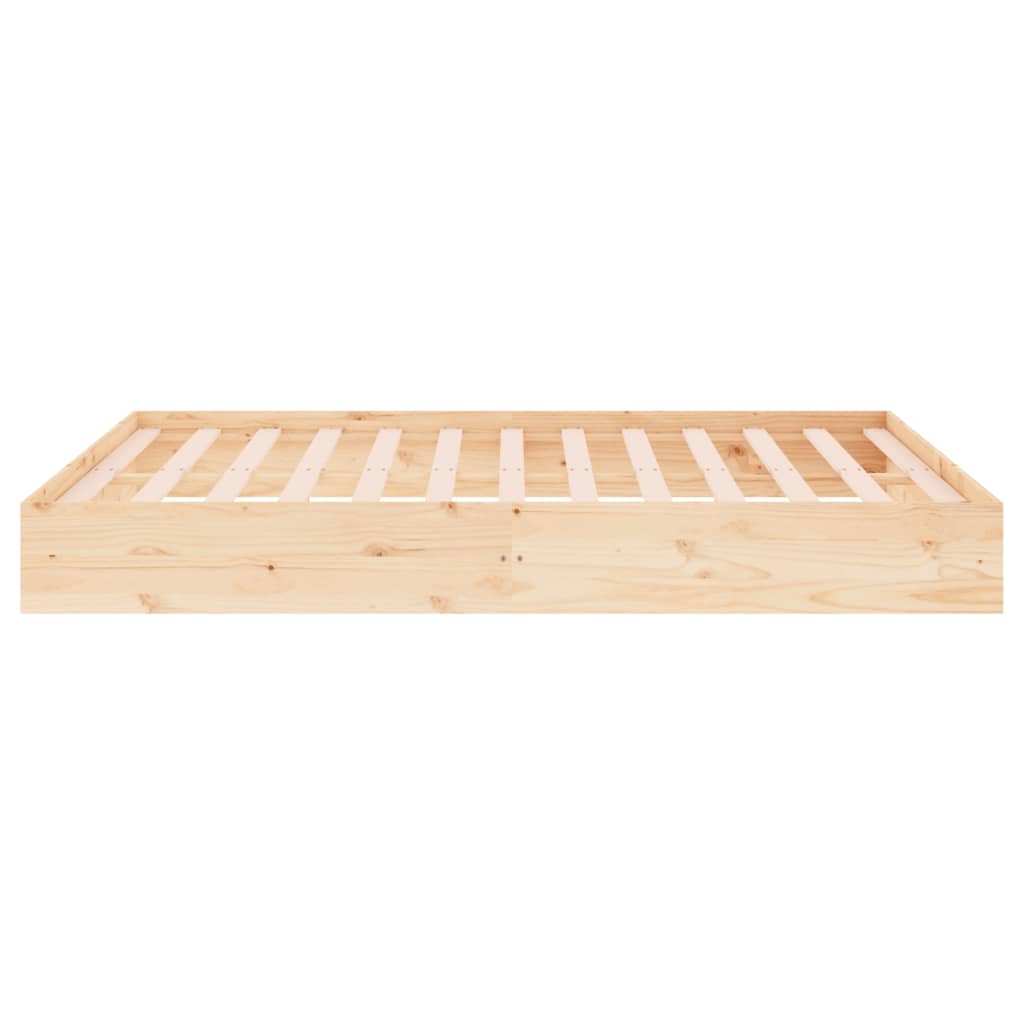 Cadre de lit sans matelas bois massif 120x200 cm