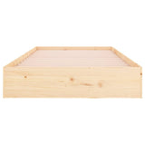 Cadre de lit sans matelas bois massif 100x200 cm