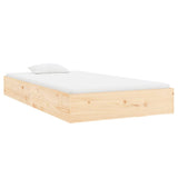 Cadre de lit sans matelas bois massif 90x200 cm