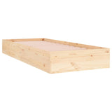 Cadre de lit sans matelas bois massif 90x190 cm