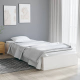 Cadre de lit sans matelas blanc bois massif 90x190 cm