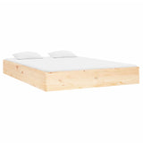 Cadre de lit sans matelas bois massif 120x190 cm