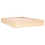 Cadre de lit sans matelas bois massif 135x190 cm